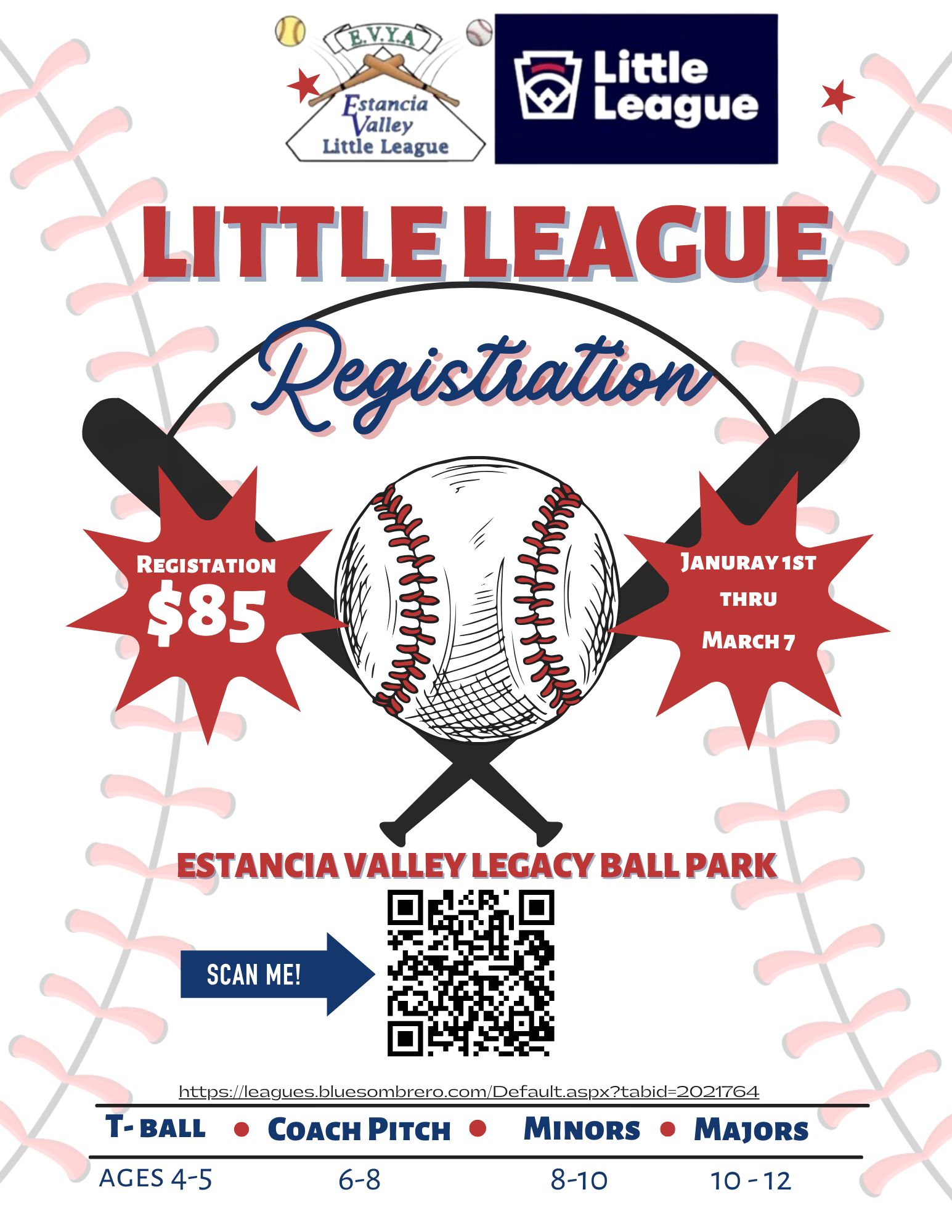 little league registration 2026